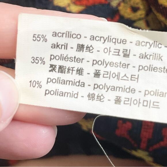 Zara Jacquard Embellished with Tassels Mini Skirt Women’s size XS Multicolor - Picture 8 of 10